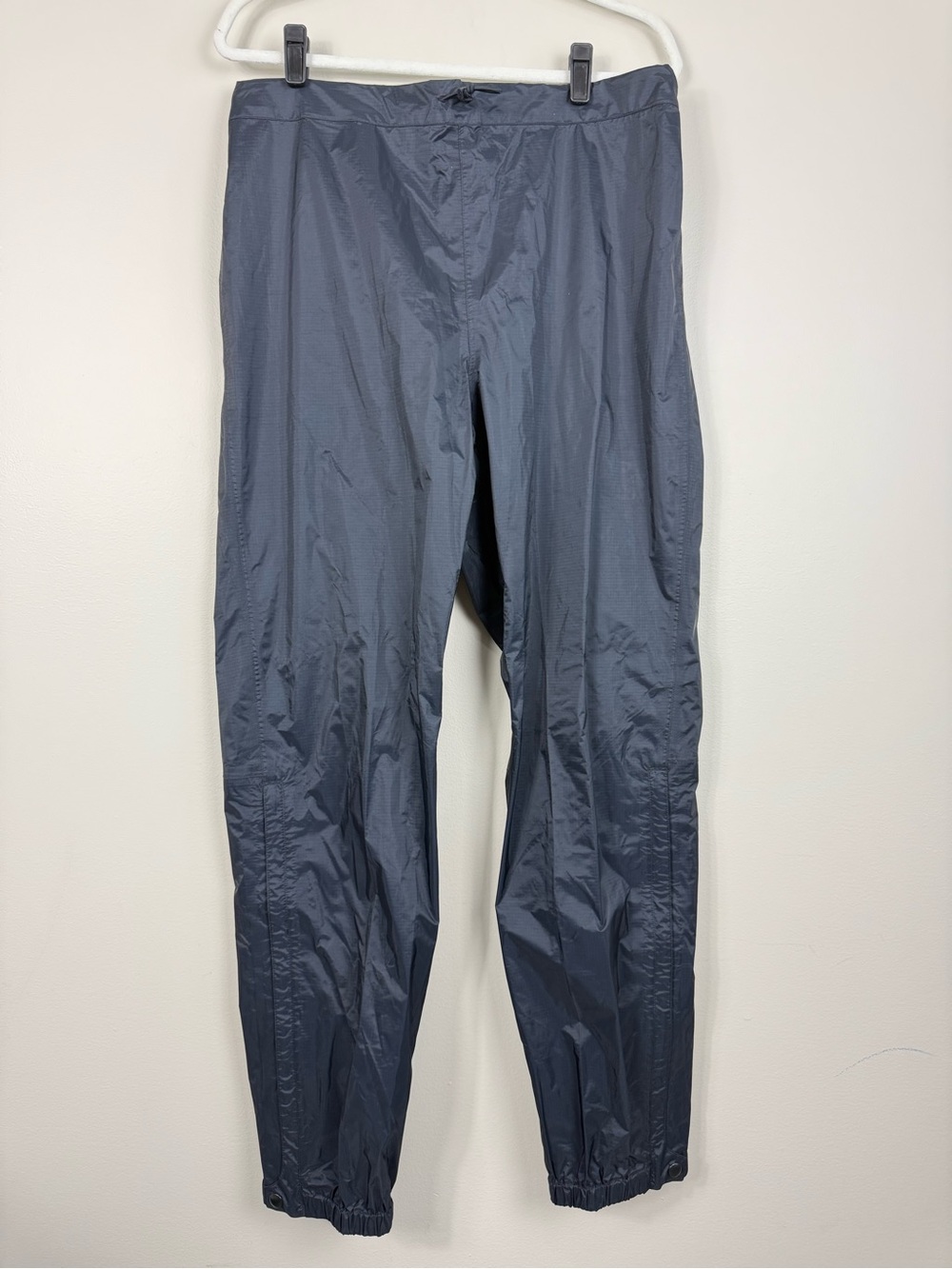 Patagonia Rain Shadow Pant H2No Large Black Waterproof Full Zip Gorpcore Outdoor